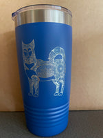 Engraved 20 oz Tumbler benefitting Mission K-9 Rescue